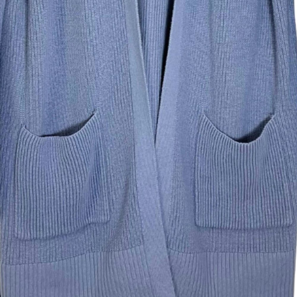Old Navy Open Front Cardigan Sweater with Pockets Light Blue NWOT Size L - Picture 3 of 5